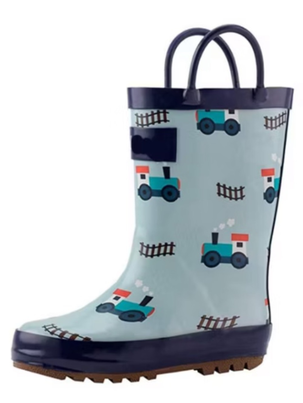 OAKI BOYS TRAIN RAIN BOOT VGUC 6t